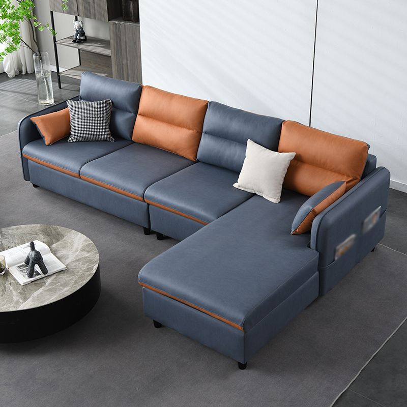 Contemporary Modular L-Shape Sectional with Storage for Four People Clearhalo 'furn' 'furn_sectionals' 'Furniture' 'furniture_sectionals' 'kitchen' 'kitchen_sectionals' 'Living Room Furniture' 'Sectionals' 1200x1200_0707c518-7e60-4b34-b26c-2370612c49c1