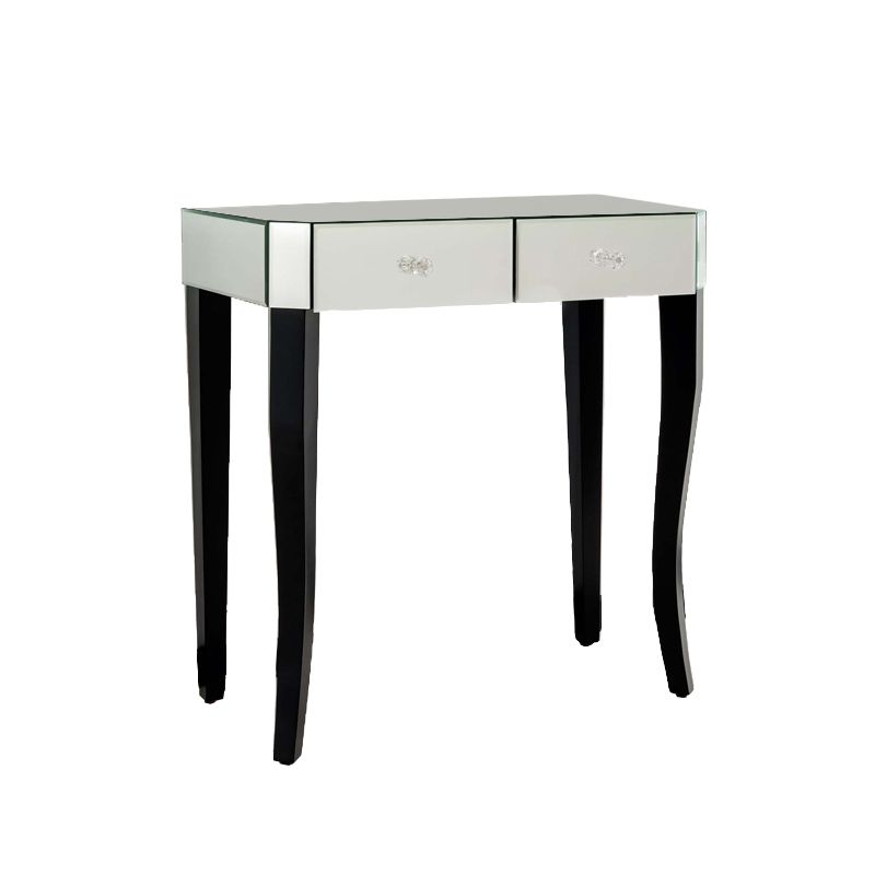 Tabla de tocador de espejo tri-plegable Juego de tocador de 21.5 "de ancho de 2 cavadores de ancho de ancho de ancho