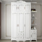 French Country White Wardrobe for Bedroom Manufactured Wood Cabinet with Drawers Clearhalo 'Armoires & Wardrobes' 'armoires_wardrobes' 'Bedroom Furniture' 'furn' 'furn_armoires_wardrobes' 'Furniture' 1200x1200_070dd904-802d-4b79-bfe1-80498653c849