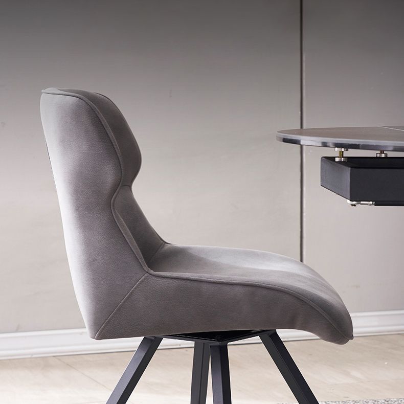 Contemporary Style Arm Leather Dining Chairs Wingback Chair for Kitchen Clearhalo ' kitchen&dining_furn' 'Dining Chairs' 'Dining Tables & Seating' 'dining_chair' 'furn' 'furn_dining_chair' 'Furniture' 'furniture_dining_chair' 'Kitchen & Dining Furniture' 'kitchen' 1200x1200_070e6e0a-1a84-40ca-adba-7f9cd0199dcb