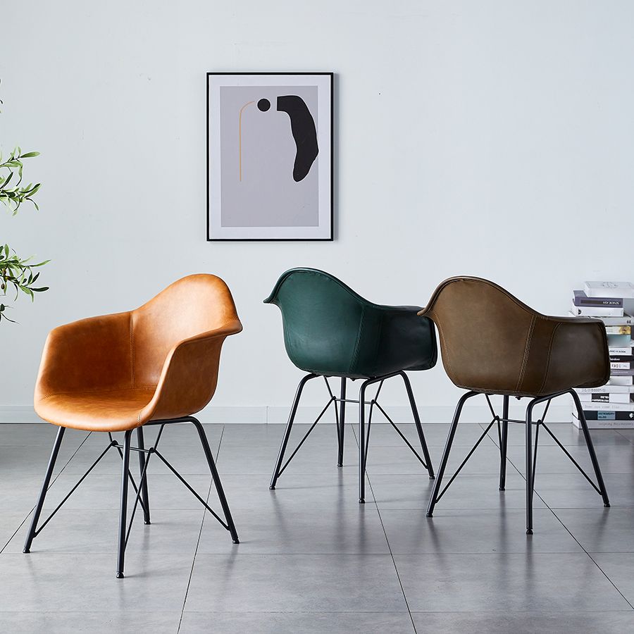 Contemporary Metal Dining Chairs Upholstered Linen Fabric Dining Chair for Restaurant Clearhalo ' kitchen&dining_furn' 'Dining Chairs' 'Dining Tables & Seating' 'dining_chair' 'Furniture' 'furniture_dining_chair' 'Kitchen & Dining Furniture' 'kitchen' 1200x1200_070ecdd3-cc90-48f9-bffa-46c2853921c1