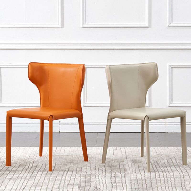 Contemporary Dining Side Chair Faux Leather Dining Chairs for Home