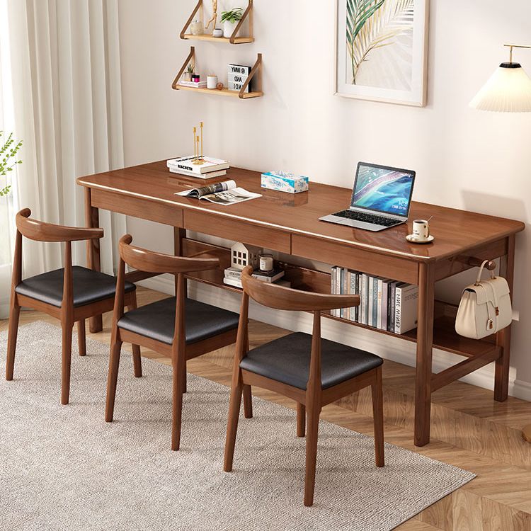 Wooden Office Desk Modern Rectangle H-Shape Base Writing Desk for Bedroom Clearhalo 'furn' 'furn_office_desk' 'Furniture' 'Office Desks' 'Office Furniture' 'office_desk' 1200x1200_0714c0bb-99aa-4c8f-b1c7-0c39dc0f911f
