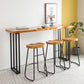 Contemporary Rectangle Bar Counter Table Wooden Dining Table for Kitchen Clearhalo 'Bar Furniture' 'Bar Tables' 'bar_tables' 'furn' 'furn_bar_tables' 'Furniture' 'furniture_bar_tables' 'Kitchen & Dining Furniture' 1200x1200_0715b6da-81f1-4b7d-b580-cf3c0078af5e
