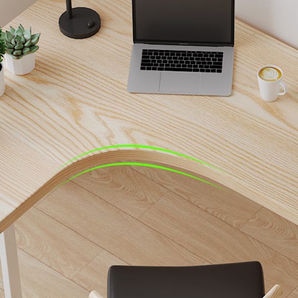 Contemporary Bedroom Writing Desk Wooden Office Desk with White Legs Clearhalo 'furn' 'furn_office_desk' 'Furniture' 'Office Desks' 'Office Furniture' 'office_desk' 1200x1200_07188897-cddf-4bf5-b3f4-168c10442836