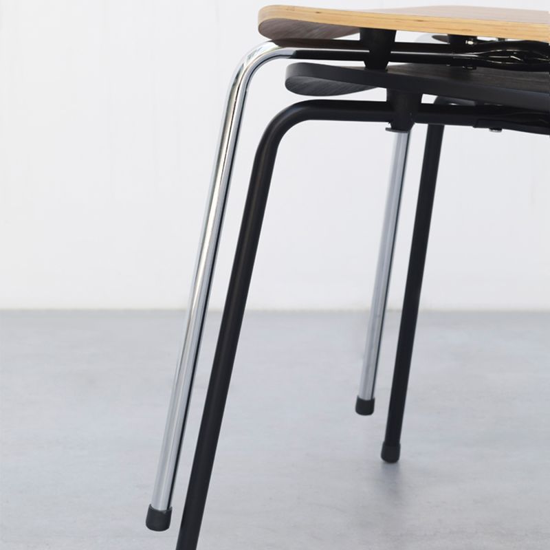 Industrial Style Wood Dining Side Chair Solid Back Armless Single Dining Chair Clearhalo ' kitchen&dining_furn' 'Dining Chairs' 'Dining Tables & Seating' 'dining_chair' 'furn' 'furn_dining_chair' 'Furniture' 'furniture_dining_chair' 'Kitchen & Dining Furniture' 'kitchen' 1200x1200_071a9c9e-db34-459f-91bf-5f526c46c054