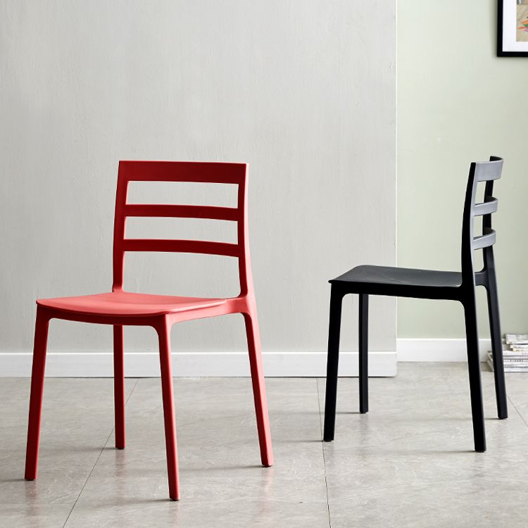 Minimalist Style Ladder Back Dining Chairs Plastic Dining Armless Chairs for Home Clearhalo ' kitchen&dining_furn' 'Dining Chairs' 'Dining Tables & Seating' 'dining_chair' 'furn' 'furn_dining_chair' 'Furniture' 'furniture_dining_chair' 'Kitchen & Dining Furniture' 'kitchen' 1200x1200_071bb2eb-687f-4374-a85c-a344c4d51feb