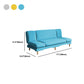 Fabric Modern Tight Back Sofa 31.49" High Armless Sofa for Living Room