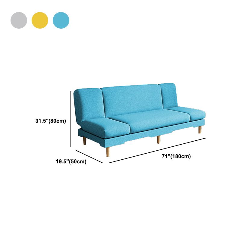 Fabric Modern Tight Back Sofa 31.49" High Armless Sofa for Living Room