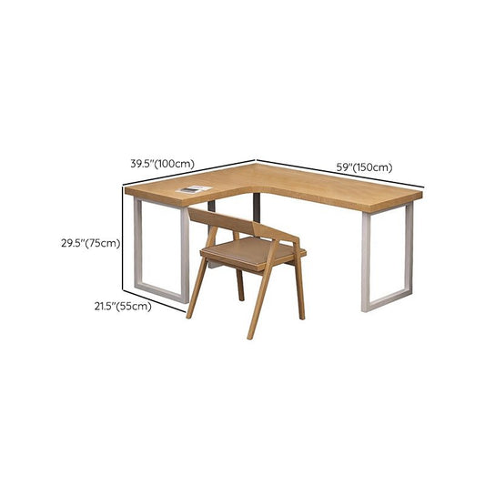 Moderner Stil Massivholz Schreibtisch L-Shape Office Desk für Büro