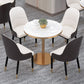 Modern Sintered Stone White Dining Room Set with Round Table Formal Dining Table Furniture Clearhalo 'Dining Room Sets' 'Dining Tables & Seating' 'dining_room_set' 'furn' 'furn_dining_room_set' 'Furniture' 'furniture_dining_room_set' 'Kitchen & Dining Furniture' 'kitchen&dining_furn' 'kitchen' 1200x1200_0724fd55-9644-4ed0-8c79-72b02b580f1c
