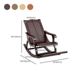 Chaise à bascule en bois massif massif pure chaise inclinable de couleur pure