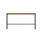 Brown Modern Style Bar Table Solid Wood and Iron Breakroom Bar Table Clearhalo 'Bar Furniture' 'Bar Tables' 'bar_tables' 'furn' 'furn_bar_tables' 'Furniture' 'furniture_bar_tables' 'Kitchen & Dining Furniture' 1200x1200_0725ee25-96ab-4e82-802d-cef2cd9f15f6
