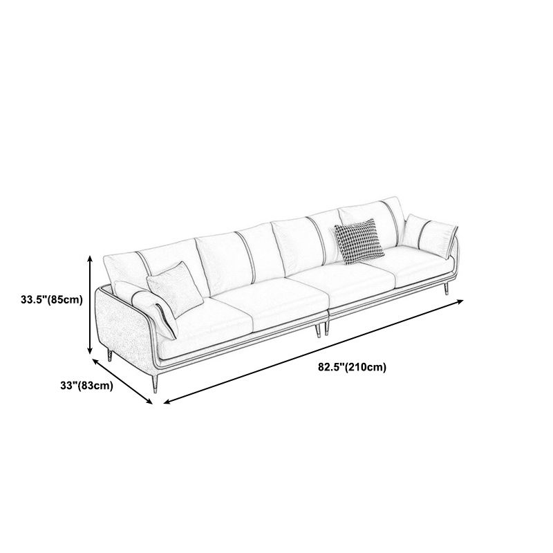 Stationary Stain Resistant 3 Seater Living Room Standard Sofa with Multiple Cushions Clearhalo 'furn' 'furn_sofas' 'Furniture' 'furniture_sofas' 'kitchen' 'kitchen_sofas' 'Living Room Furniture' 'Sofa' 'sofas' 1200x1200_072664bd-fac5-47b0-9ab4-548d028945b1