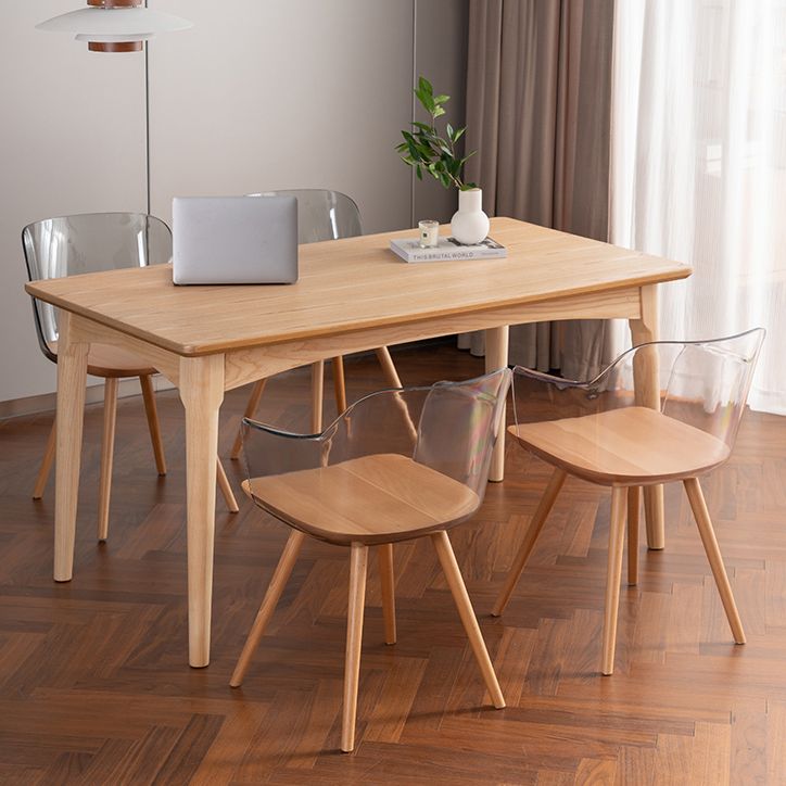 Sedie da pranzo in legno in legno acrilico in stile contemporaneo