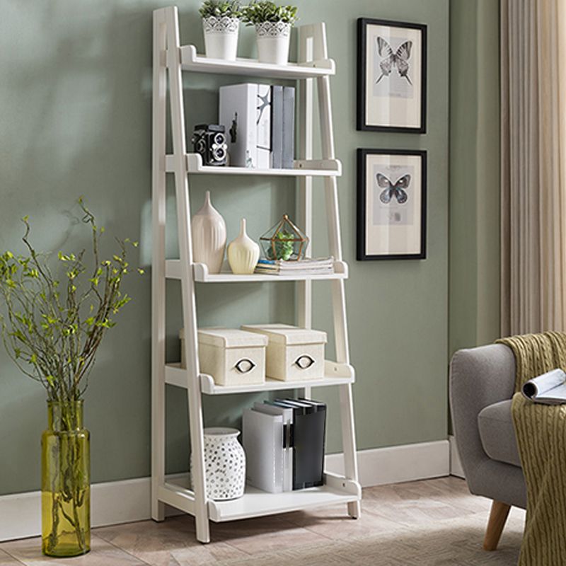 Modern Style Ladder Bookshelf Solid Wood Shelf Bookcase for Study Room Clearhalo 'Bookcases' 'furn' 'furn_bookcases' 'Furniture' 'furniture_bookcases' 'kitchen' 'kitchen_bookcases' 'Living Room Furniture' 'Office Furniture' 1200x1200_07284aae-7207-4708-8368-2ef890be69f9