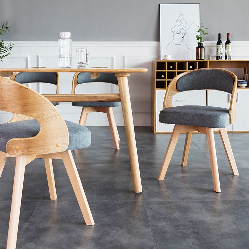 Modern Style Wooden Dining Chair Open Back Dining Side Chairs for Kitchen Clearhalo ' kitchen&dining_furn' 'Dining Chairs' 'Dining Tables & Seating' 'dining_chair' 'furn' 'furn_dining_chair' 'Furniture' 'furniture_dining_chair' 'Kitchen & Dining Furniture' 'kitchen' 1200x1200_0728a4ed-92ca-4c7e-9dd3-deb32a1876ab