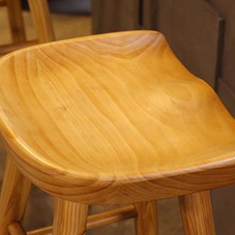 Modern Armless Counter Stool Wood Restaurant Bar Stool with Wooden Seat and Pedal Clearhalo 'Bar Furniture' 'Bar Stools' 'bar_stools' 'furn' 'furn_bar_stools' 'furniture_bar_stools' 'Kitchen & Dining Furniture' 'kitchen&dining_furn' 'kitchen' 'kitchen_furn' Furniture' 1200x1200_0729736f-0cb9-448a-945d-dd75ab075818