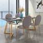 Glam Style Dining Chair Upholstered King Louis Back Dining Chair for Home Clearhalo 'Dining Chairs' 'Dining Tables & Seating' 'dining_chair' 'furn' 'furn_dining_chair' 'Furniture' 'furniture_dining_chair' 'Kitchen & Dining Furniture' 1200x1200_072a10d0-ac9a-41e9-bd30-2f90e9c90393