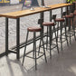 Table de bar rectangulaire à hauteur de bar Table de bar en bois massif d'une hauteur de 41,3 pouces