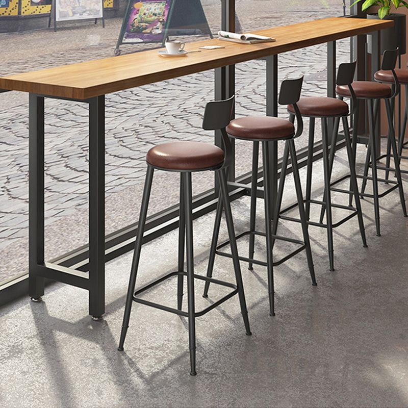 Table de bar rectangulaire à hauteur de bar Table de bar en bois massif d'une hauteur de 41,3 pouces