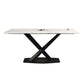 Simple Kitchen Rectangle Shape Dining Table Sintered Stone Dining Table with Pedestal Base Clearhalo ' dining_table' 'Dining Tables & Seating' 'Dining Tables' 'furn' 'furn_dining_table' 'Furniture' 'furniture_dining_table' 'Kitchen & Dining Furniture' 'kitchen&dining_furn' 'kitchen' 'kitchen_dining_table' 1200x1200_072aace0-862f-4264-bb1d-95f9ce3d7977
