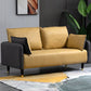 29.92" H Faux Leather Square Arm Modern Sofa with 2 Pillows for Living Room, Apartment Clearhalo 'furn' 'furn_sofas' 'Furniture' 'furniture_sofas' 'kitchen' 'kitchen_sofas' 'Living Room Furniture' 'Sofa' 'sofas' 1200x1200_072d54ca-3290-4e3a-a98e-0840987713bd