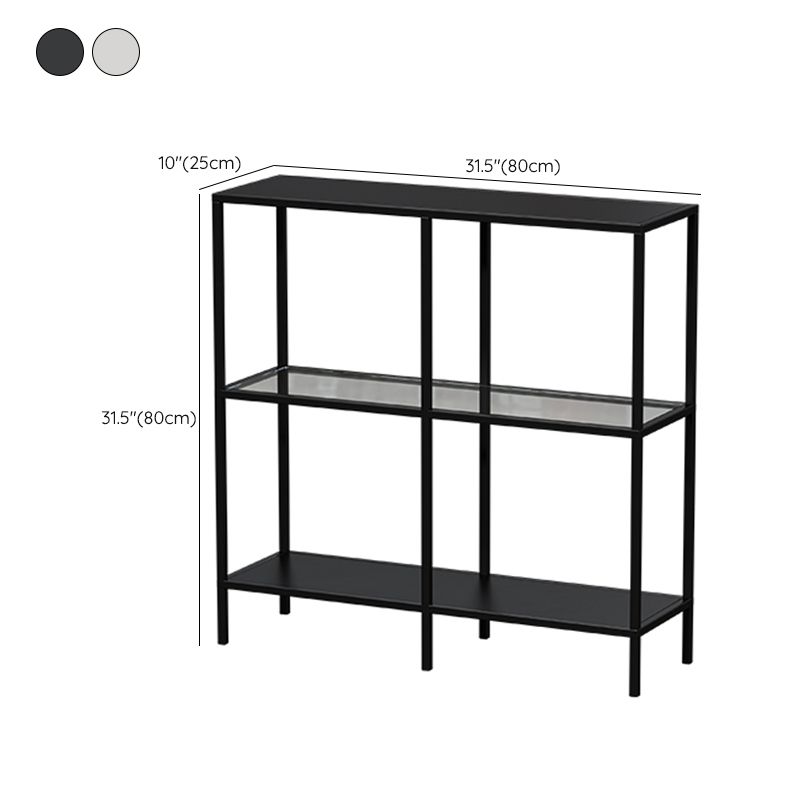 Contemporary Rectangle Console Accent Table Antique Finish Console Sofa Table in Metal Clearhalo 'Console Tables' 'console_tables' 'Entry & Mudroom Furniture' 'furn' 'furn_console_tables' 'Furniture' 1200x1200_072d61f4-3218-4977-893b-afd3dddbecf7