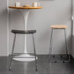 Contemporary Wood and Metal Backless Counter Height Stools for Living Room