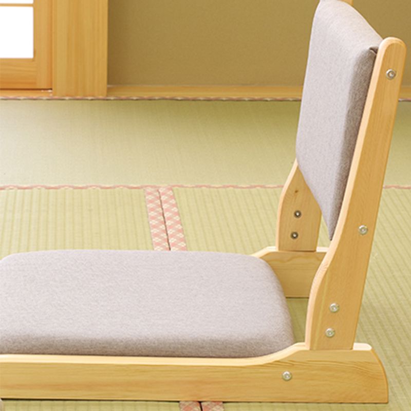 Chaise sans bras en lin16.9 "L x 20,8" W x 18,1 "H Chaise d'image en bois massif