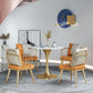 Modern Round Sintered Stone Top Dining Table White Standard Dining Table for Kitchen Clearhalo ' dining_table' 'Dining Tables & Seating' 'Dining Tables' 'furn' 'furn_dining_table' 'Furniture' 'furniture_dining_table' 'Kitchen & Dining Furniture' 'kitchen&dining_furn' 'kitchen' 'kitchen_dining_table' 1200x1200_07309939-fb88-40f6-b53e-ef9177395fea