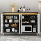 Scaffali sideboard in legno ingegnerizzato glam sideboard