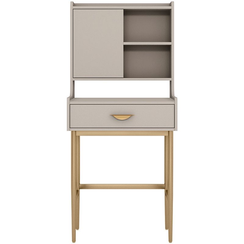 15,74 "W x 53.14" H Tabouret de caisse de maquillage Ensemble avec tiroirs pour salle de bain
