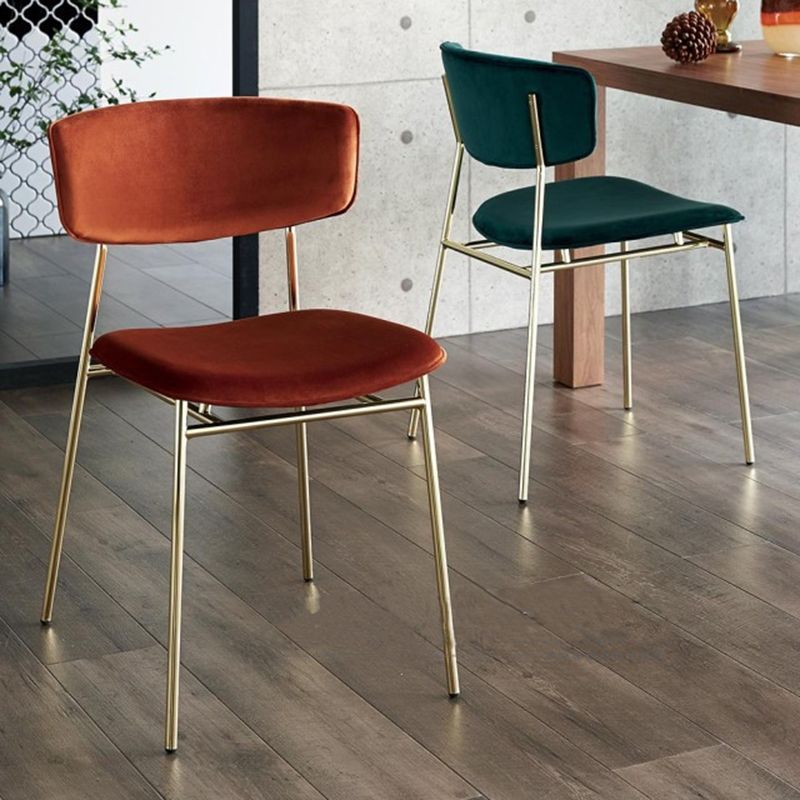 Leather Contemporary Restaurant Side Chair Open Dark Color Dining Chair Clearhalo ' kitchen&dining_furn' 'Dining Chairs' 'Dining Tables & Seating' 'dining_chair' 'furn' 'furn_dining_chair' 'Furniture' 'furniture_dining_chair' 'Kitchen & Dining Furniture' 'kitchen' 1200x1200_0731f1cc-1b9d-4f0c-b1bb-3fb3b04c647e