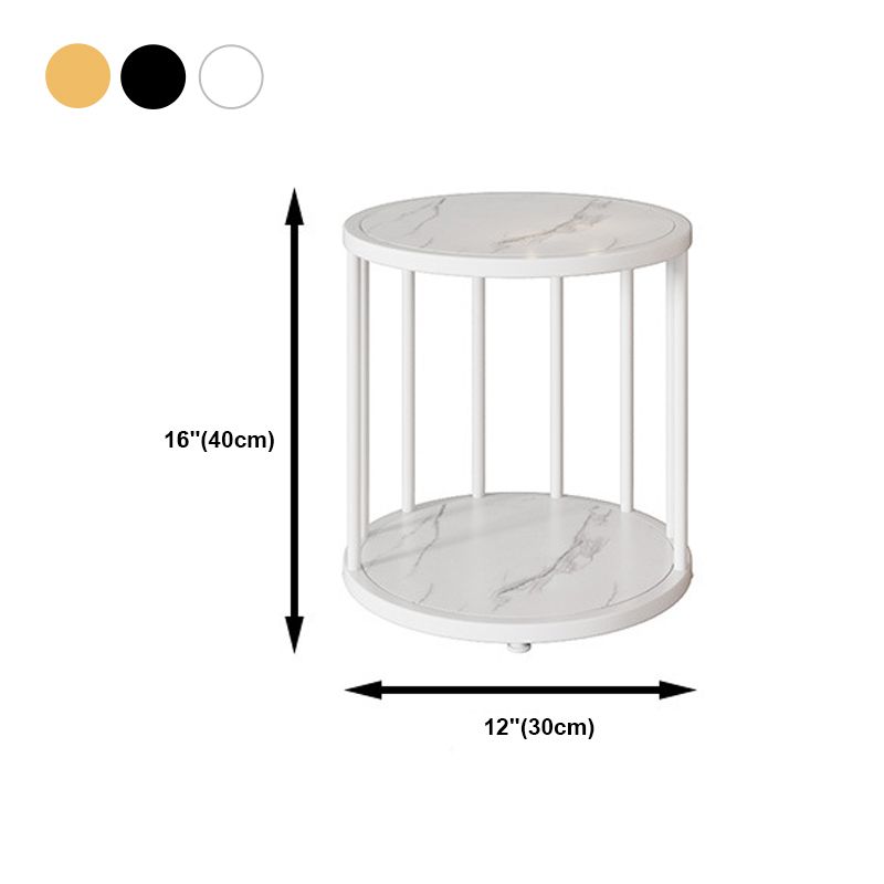 Urban Vertical Corner Bookshelf Iron Frame White Manufactured Wood Shelf Bookcase Clearhalo 'Bookcases' 'furn' 'furn_bookcases' 'Furniture' 'furniture_bookcases' 'Office Furniture' 1200x1200_073373fe-263a-4fe8-aa4c-45b5d1b47baa