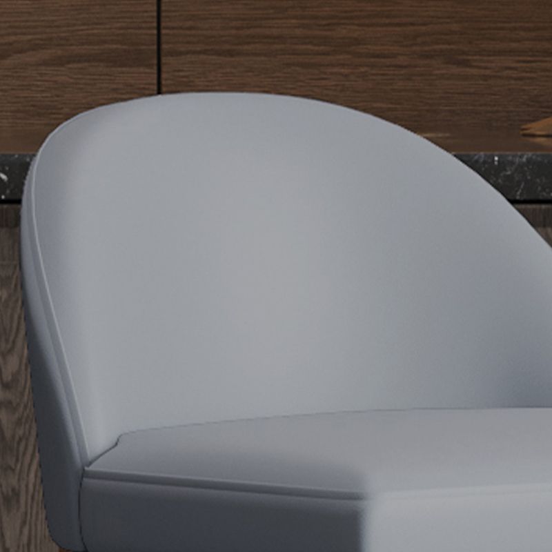 Taburete de bar tapizado moderno, taburete de bar con respaldo bajo y altura de barra con reposapiés