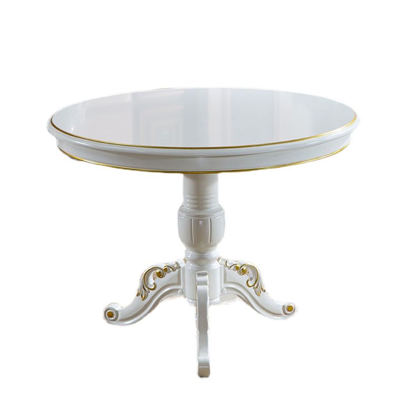 Solid Wood Victorian Round Dining Table Rubberwood Table with Pedestal Base Clearhalo 'Dining Tables & Seating' 'Dining Tables' 'dining_table' 'furn' 'furn_dining_table' 'Furniture' 'furniture_dining_table' 'Kitchen & Dining Furniture' 'kitchen' 'kitchen_dining_table' 1200x1200_0735599a-4b88-4ee7-ba94-698b40e29bbd