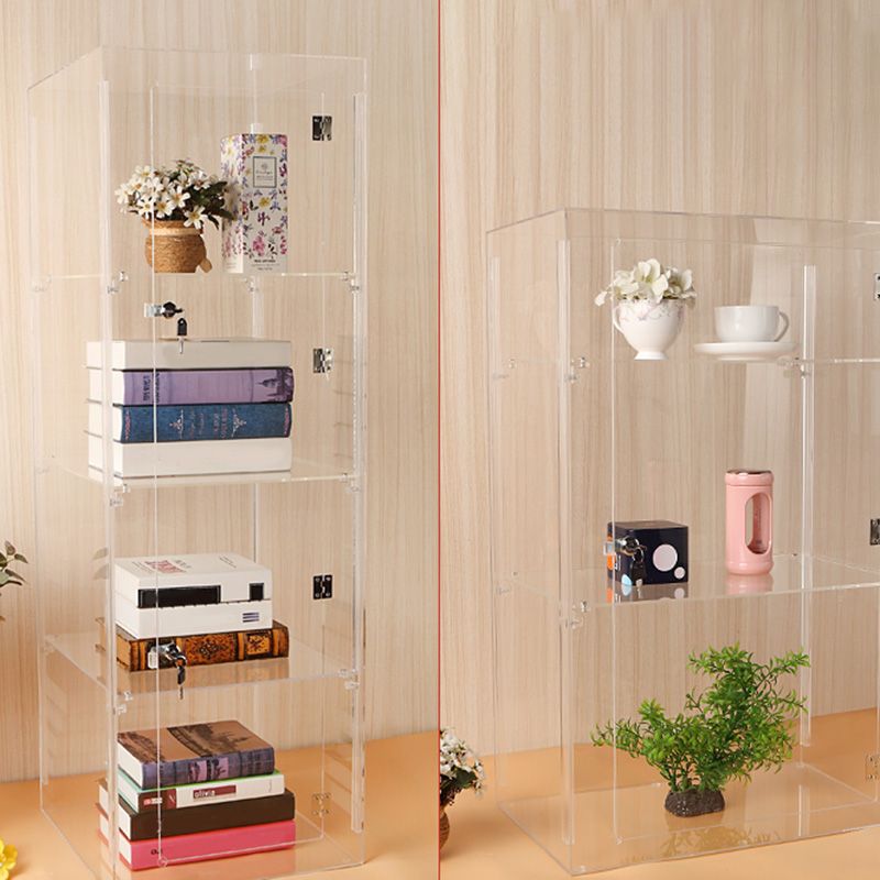 Moderne acryl display Stand Clear Display Cabinet met verstelbare planken