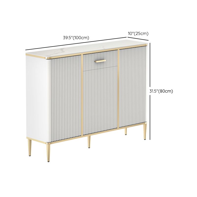 Glam Sideboard Table Stone Sideboard Cabinet with Doors for Kitchen Clearhalo 'buffet_sideboard' 'Buffets & Sideboards' 'furn' 'furn_buffet_sideboard' 'Furniture' 'Kitchen & Dining Furniture' 1200x1200_073c87ed-b23d-4c86-8907-ee264d7f8a2d