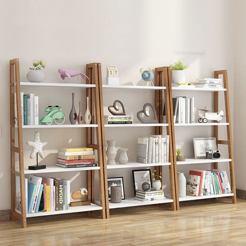 Modern Ladder Shelf Bookcase Wooden Bookshelf for Study Room Clearhalo 'Bookcases' 'furn' 'furn_bookcases' 'Furniture' 'Office Furniture' 1200x1200_073d1373-3ee1-4c65-aa0a-b0002c00f832