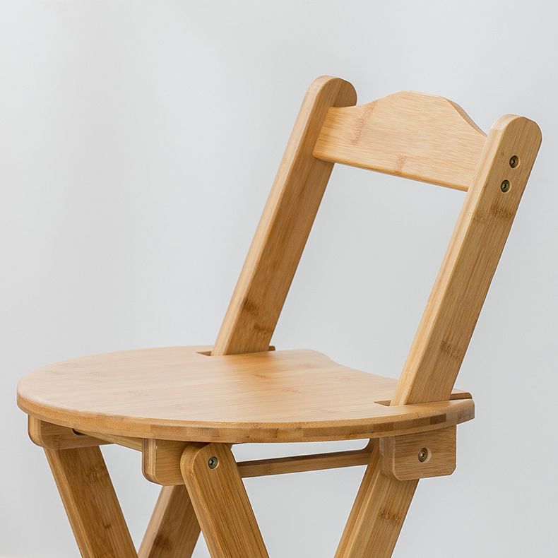 Contemporary Solid Wood Folding Bar Stool Indoor Barstools With Low Back Clearhalo 'Bar Furniture' 'Bar Stools' 'bar_stools' 'furn' 'furn_bar_stools' 'furniture_bar_stools' 'Kitchen & Dining Furniture' 'kitchen&dining_furn' 'kitchen' 'kitchen_furn' Furniture' 1200x1200_073d5f57-093d-454f-b00a-d4fa8f165b86