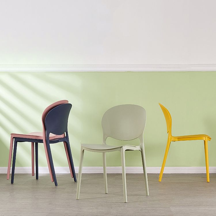 Contemporary Plastic Dining Chair Open Back Dining Side Armless Chair for Kitchen Clearhalo ' kitchen&dining_furn' 'Dining Chairs' 'Dining Tables & Seating' 'dining_chair' 'furn' 'furn_dining_chair' 'Furniture' 'furniture_dining_chair' 'Kitchen & Dining Furniture' 'kitchen' 1200x1200_073e21fc-ba46-43a4-a3e6-19ab73615341
