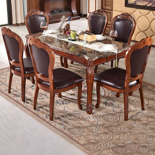 Victorian Leather Armless Dining Chairs Upholstered Side Chairs (Set of 2) Clearhalo ' kitchen&dining_furn' 'Dining Chairs' 'Dining Tables & Seating' 'dining_chair' 'furn' 'furn_dining_chair' 'Furniture' 'furniture_dining_chair' 'Kitchen & Dining Furniture' 'kitchen' 1200x1200_07421fa1-461a-4dc2-a3c2-9d6c255fb2bc