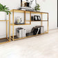 29.53-inch Tall Modern Console Table Iron Accent Table with Shelves Clearhalo 'Console Tables' 'console_tables' 'Entry & Mudroom Furniture' 'furn' 'furn_console_tables' 'Furniture' 1200x1200_0742e380-2bf2-40c7-a581-a945f67796e1