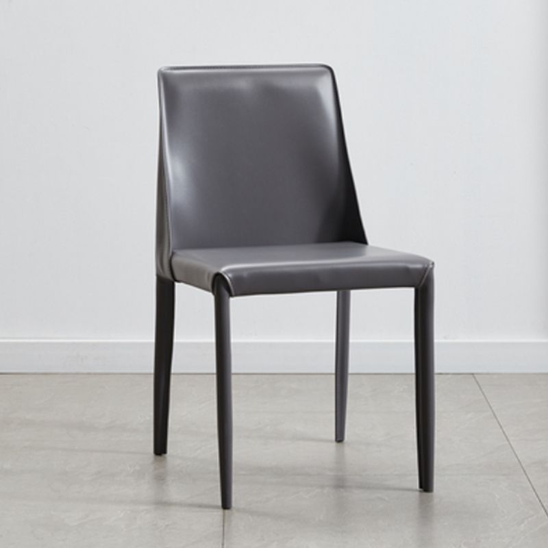 Contemporary Dining Room Chair Faux Leather Dining Chair for Home Clearhalo 'Dining Chairs' 'Dining Tables & Seating' 'dining_chair' 'furn' 'furn_dining_chair' 'Furniture' 'Kitchen & Dining Furniture' 1200x1200_07436c31-bc71-4970-a368-0255e3ab06c4