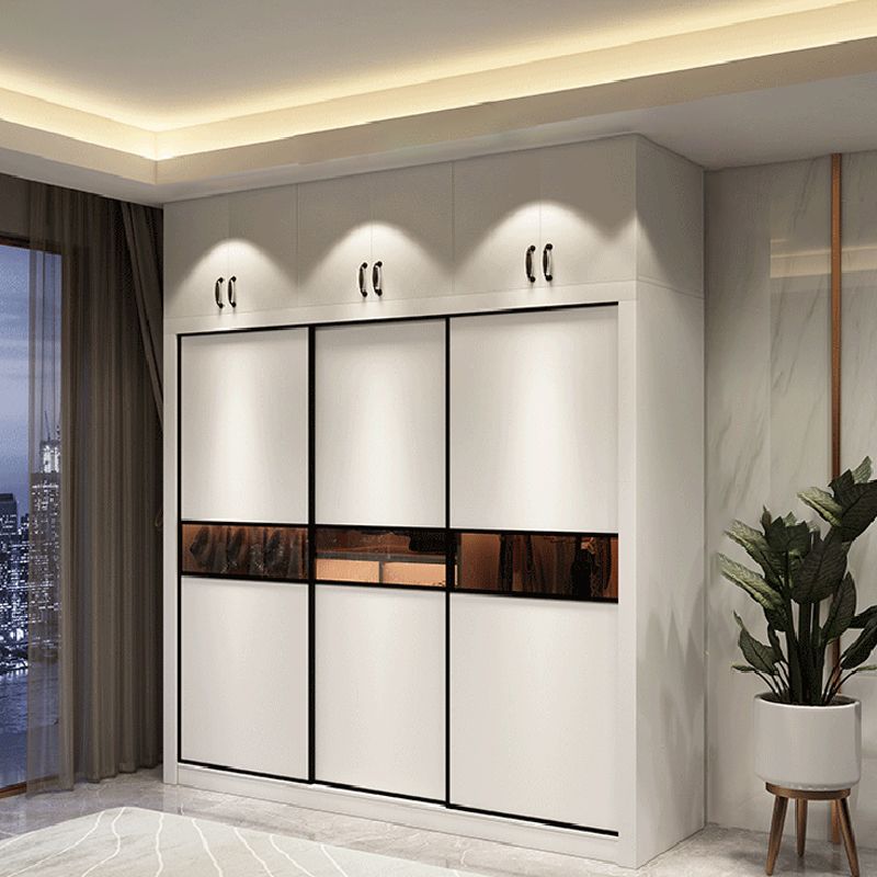 Eigentijdse garderobe armoire houten garderobe kast met planken