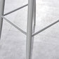 Indoor Glam Low Back Bar Stool Armless Metal and Plastic Bar Stool