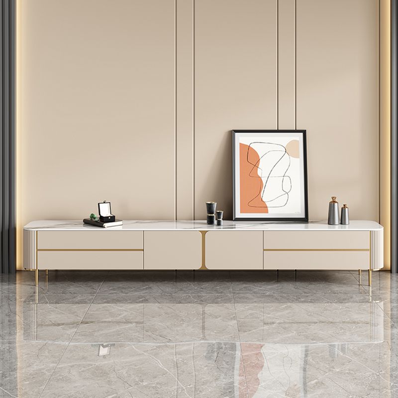 Glam Media Console Stone Media Console TV Stand with Drawers Clearhalo 'furn' 'furn_tv_stands_entertainment_centers' 'Furniture' 'Living Room Furniture' 'TV Stands & Entertainment Centers' 'TV Stands & Media Storage Furniture' 'tv_stands_entertainment_centers' 1200x1200_0745bdf4-67f0-4b8f-b3d4-db63f266cb48