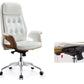 High Back Arm Werkstoel Modern Faux Leather Executive Chair