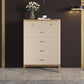 Cómoda cómoda de almacenamiento de estilo moderno, cómoda de almacenamiento de madera maciza para dormitorio